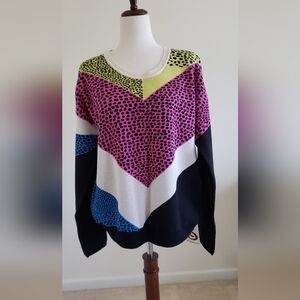 Tibi long sleeve crew neck sweater new with tag